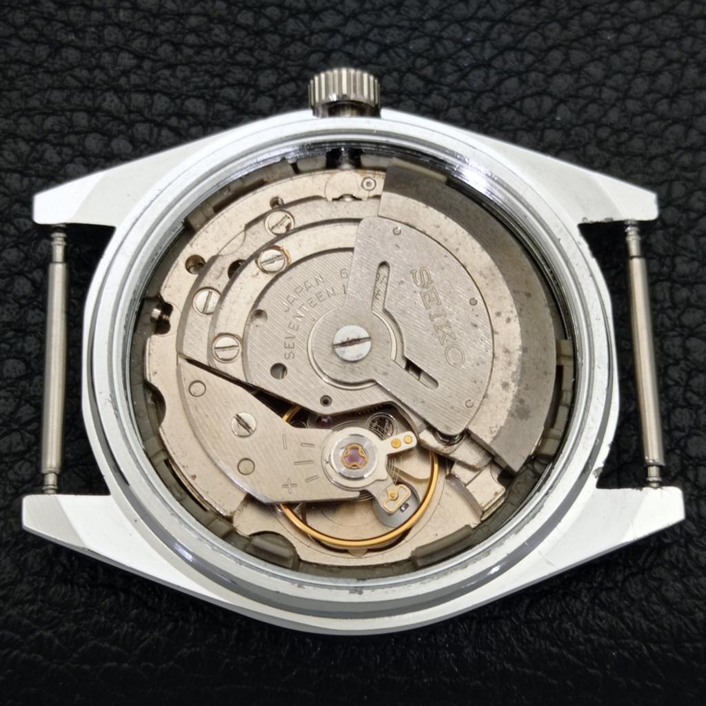 JAPAN VINTAGE SEIKO 5 AUTOMATIC REFURBISHED MENS BLACK DIAL WATCH A440606-4 Sk-a440606