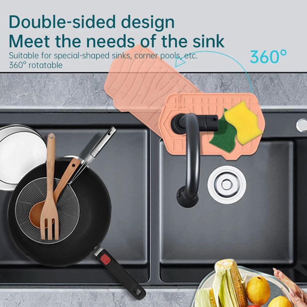 Small Floor Space Easy to Store Bathroom Absorb Water Drying Pad Faucet Mat Drain Pad Sink Mat