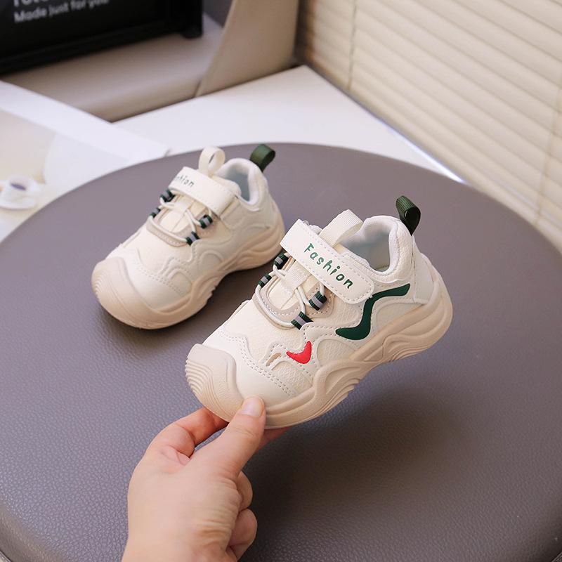 2025 autumn new children's sports shoes outdoor non-slip boys' shoes breathable leather shoes boys functional shoes