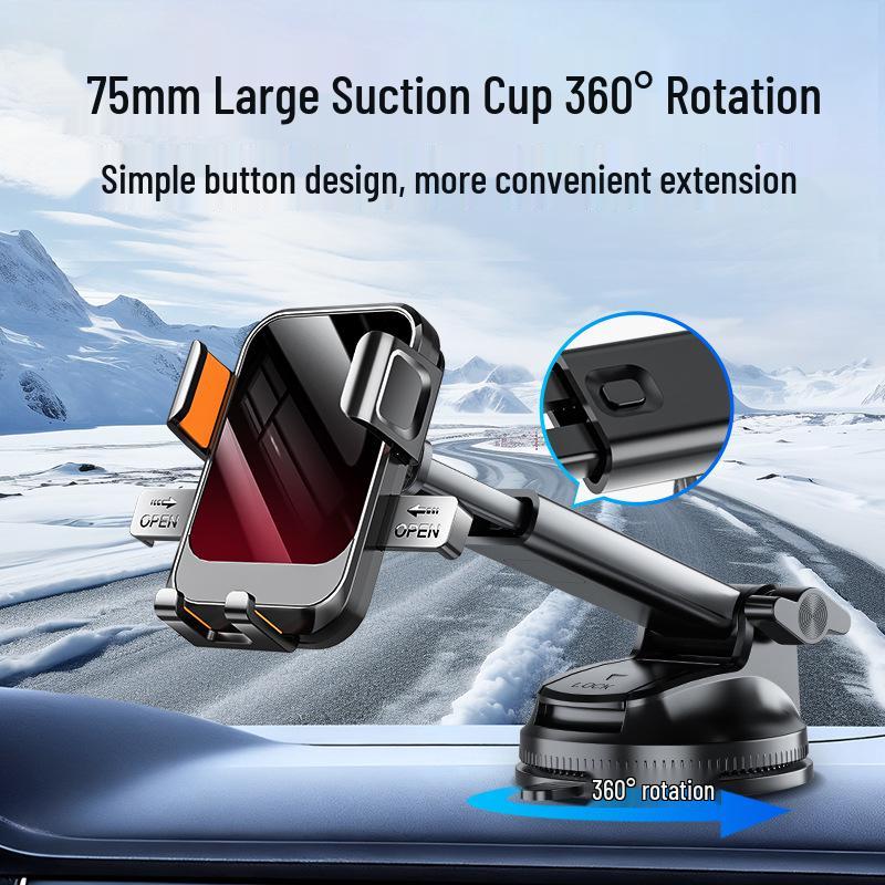 Gradient Color Off-road Vehicle Phone Holder with Multifunctional Navigation and Suction Cup for Horizontal Screen