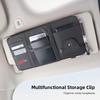 Car PU Leather Sun Visor Sunglasses Ticket Card Storage Bag Accessories For Ford ST Line Focus Fiesta Puma Ranger Kuga MAX F150