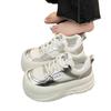 PLOVER Thick-soled Mesh Breathable Little White Shoes 2025 New Versatile Niche Sports Shoes Heightening Casual Board Shoes