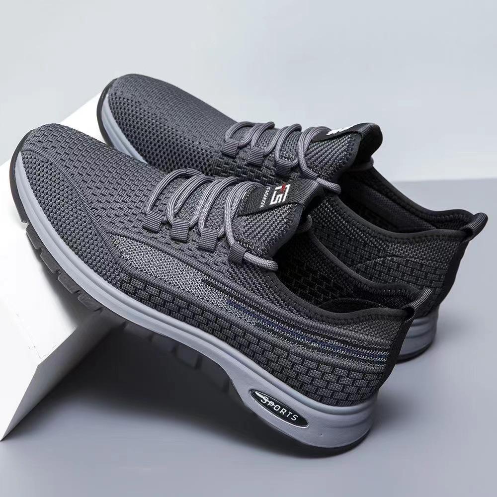 Men's Lightweight Breathable Flyknit Casual Running & Driving Shoes with Soft Sole