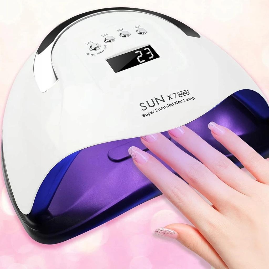 Professional UV nail lamp, strong FOR hybrid gels x7 max white