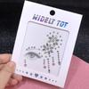 Glue Free 3D Rhinestones Sticker Fake Tattoo Disposable Crystal Facials Sticker Glitter Waterproof Temporary Tattoo Sticker