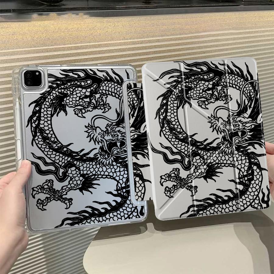 

Крута C-китайський Дракон Y-складний Тримач Чохол Кейс для Планшета Для iPad Air 4 5 M3 M2 1 2 M4 11дюймів Pro 2025 Pro 11-го 10-го 9-го 8-го 7-го ipad 10.2 7th gen