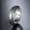 Adjustable Open Ring Men Women Vintage Rock Texture Geometric Skull Design Plated Unisex Finger