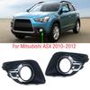 For Mitsubishi ASX 2010 2011 2012 Car Front Bumper Fog Light Lamp Frame Cover Foglight Foglamp Trim Cap Hood Lid Bezel