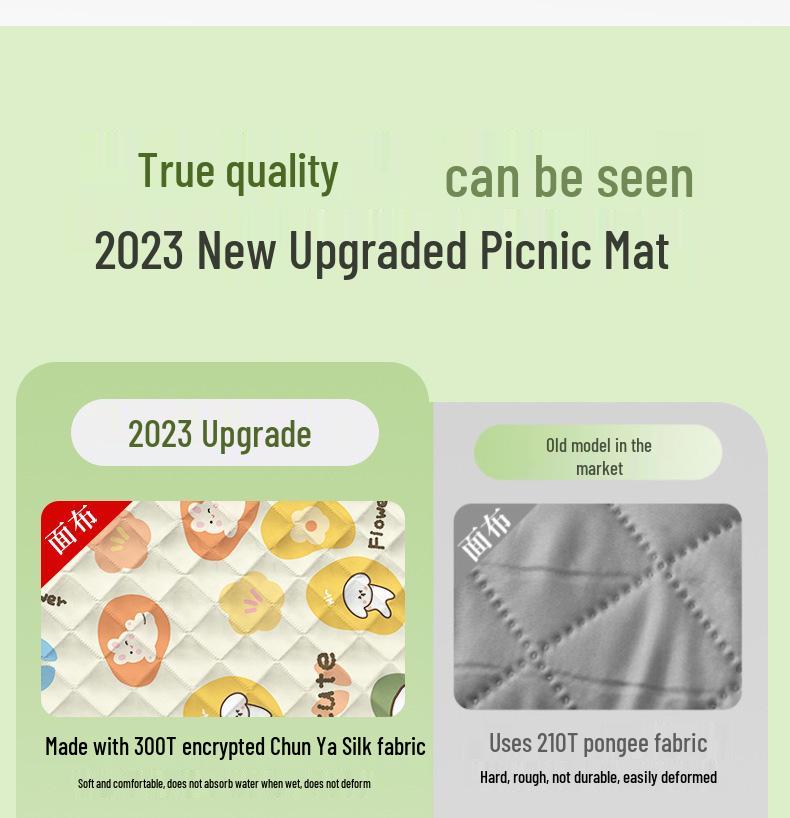 Waterproof Outdoor Picnic & Camping Mat: Thick, Moisture-Proof, Portable Lawn Cushion