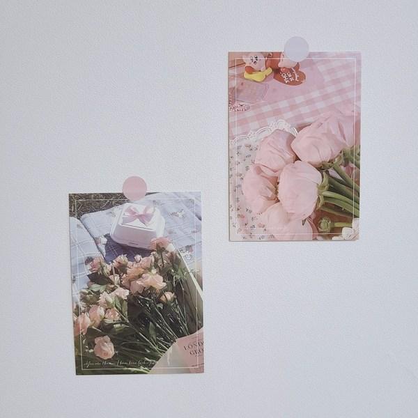 The Nature House Vintage Pink Interior Postcard Set of 30