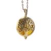 Aromatherapy Necklace Tree of Life Diffuser Jewelry Vintage Open Locket Pendant Essential Oil Perfume Aroma Diffuser Necklace