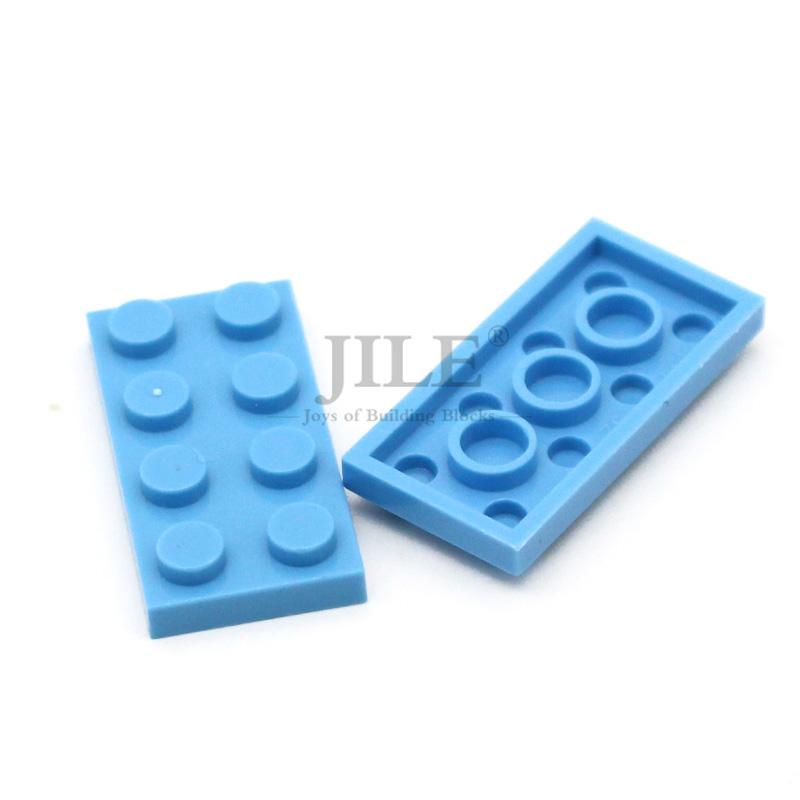 50Pcs Moc Compatible 3020 Plate 2X4 Bricks Colorful Building Blocks Educational Assembles Particles Accessories Toy City