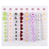 8 Pcs Comfortable Diamond Crystal Waterdrop Toe Silicone Separator Pedicure Tool Flower