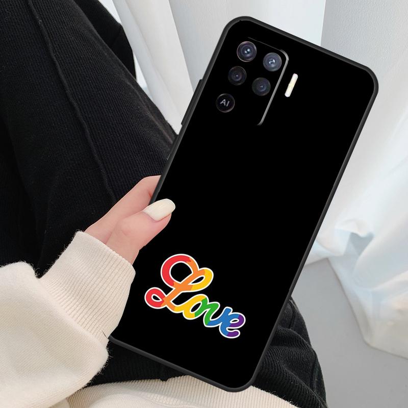 Gay Lesbian LGBT Rainbow Pride Phone Case For OPPO A5 A9 2020 A31 A53 A53S A1K A15 A16 A52 A72 A83 A91 A93 A54 A74 A94