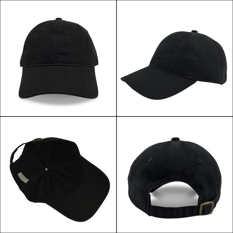 Premium Washed Cotton Duckbill Baseball Cap: Soft, Sunshade, Distressed Embroidery