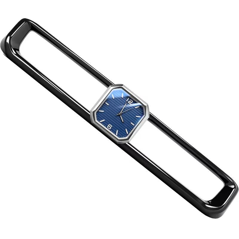 For Zeekr 9X Car Dashboard Air Vent Quartz Clock Luminous Electronic Dial Air Outlet Ornament Interior Decoration Accessories