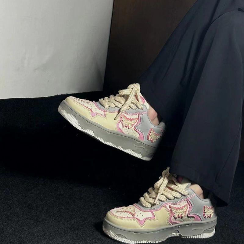 Neue Y2K Damen Vulkanisierte Schuhe Sneakers Ins Lässige Mode Hochwertige Schmetterling Skateboard Sport Sneakers Für Mädchen