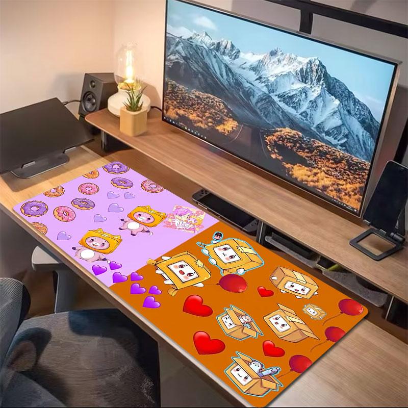 Colorful Characters Large Size Mouse Pad Large Gaming Table Cushion Nonslip Laptop Tablet Big Mousepad Xxl Mat Mini PC Playmat With Lock edge