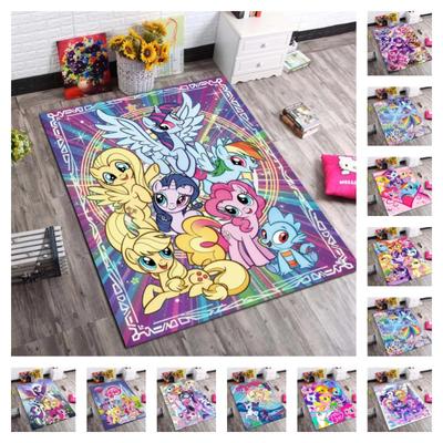 My Little Pony Rainbow Unicorn Anti-slip Rug Cartoon Character Floor Mat Girls Bedroom Play Decor Carpet Gift For Kids Fan