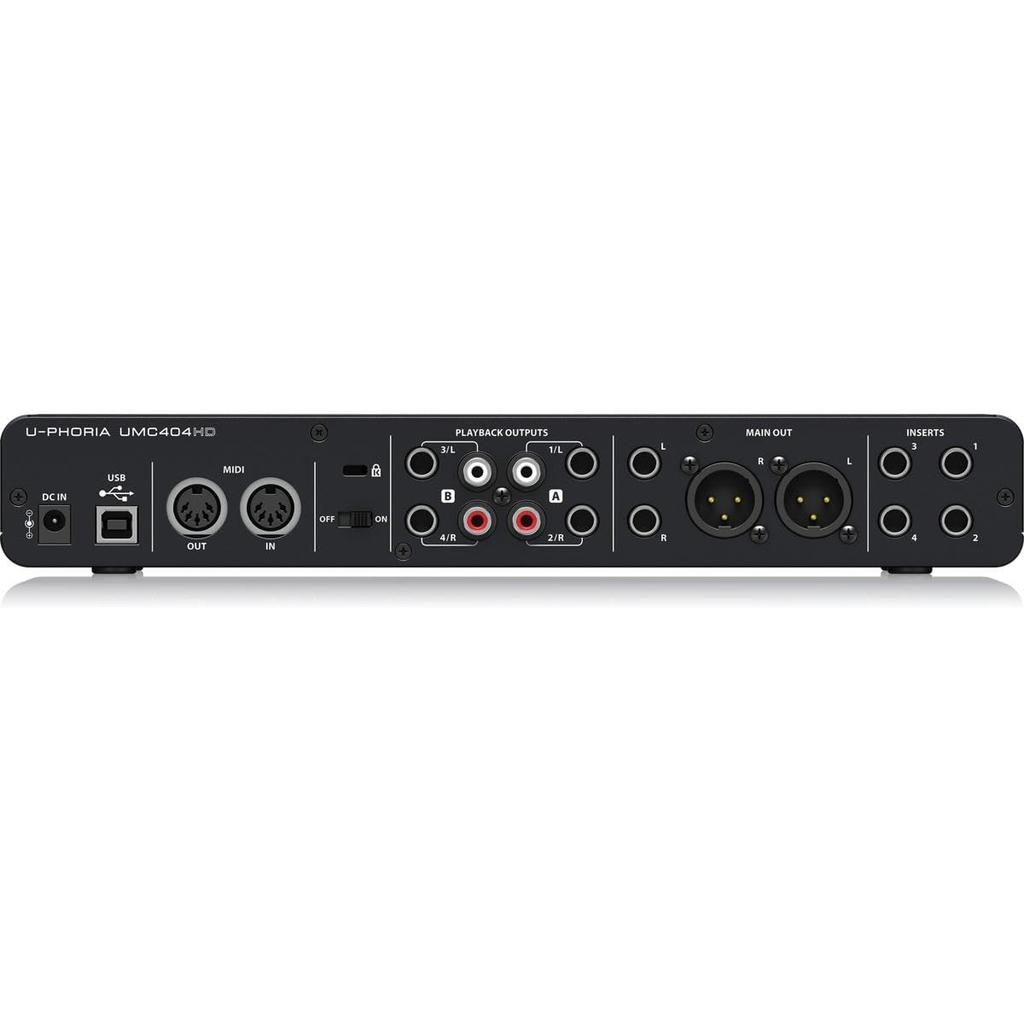 4x4 USB Audio/MIDI Interface with 24-Bit/192kHz Resolution and Midas Mic Preamps