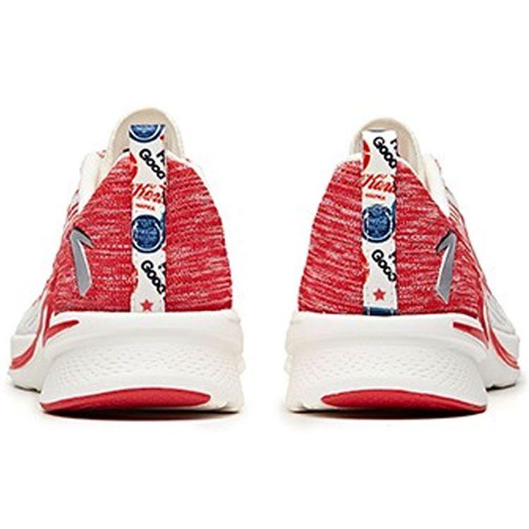 Coca-Cola X Anta Hydrogen Run 2 Bequeme Stoßdämpfung Rutschfest Abriebfest Low-Top Laufschuhe Herren Sneaker Weiß Rot 112025540-9
