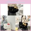 Large Capacity Tote Bag With Plush Material For Daily Casual Use