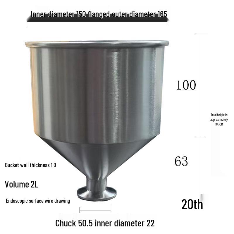 304 Stainless Steel Paste/Liquid Filling Machine Discharge Hopper