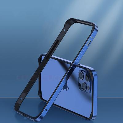 Hybrid Silikon Rahmen Aluminium Metall für iPhone 14 13 12 11 Pro Max Hülle lila Bumper für iPhone 13 Mini X Xr Xs 7 8 6 s Plus