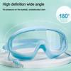 Outdoor Swim Goggles Anti-Fog Wide View Scuba Diving Swimming Glasses with Earplugs for Adult Youth