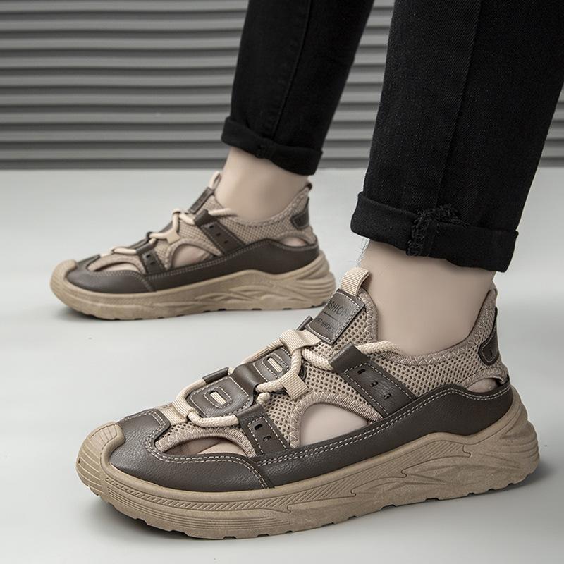 Sandals Men's 2025 Summer Outer Wear Bag Head Non-slip and Wear-resistant Casual Breathable Sports Outdoor Hollow Hole Sandals