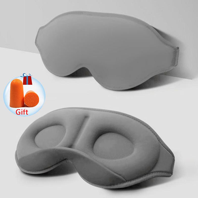 Durable And Safe 3D Sleeping Mask 100% Blockout Light Sleep Mask For Eye Soft Eye Mask For Travel Eyeshade Night Breathable Blindfold Slaapmasker