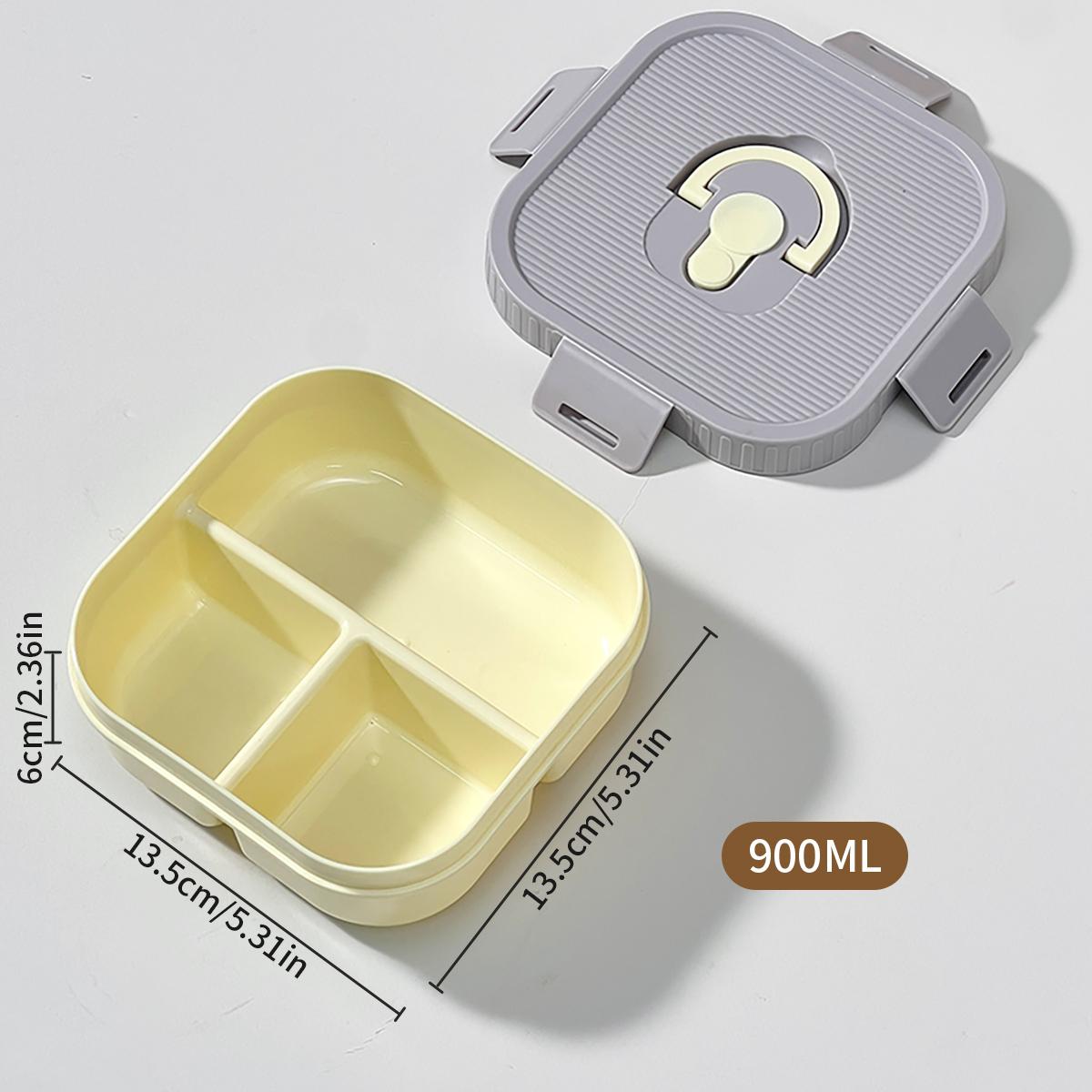 

2/3 Grid Square Plastic Lunch Box For Kids Students Portable Leak Proof Fruit Food Container Camping Picnic Bento Box