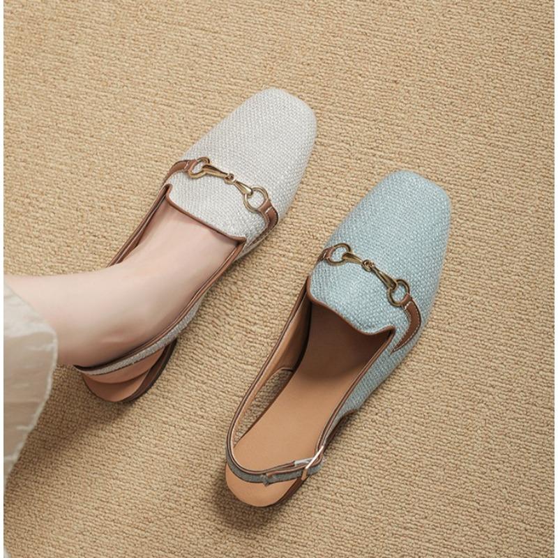Fashion New Women Platform Sandals Anti-slip Closed Toe Metal Shoes Women Flat Outdoor Round Toe Wedge Sandals Women Sandalias De Mujer