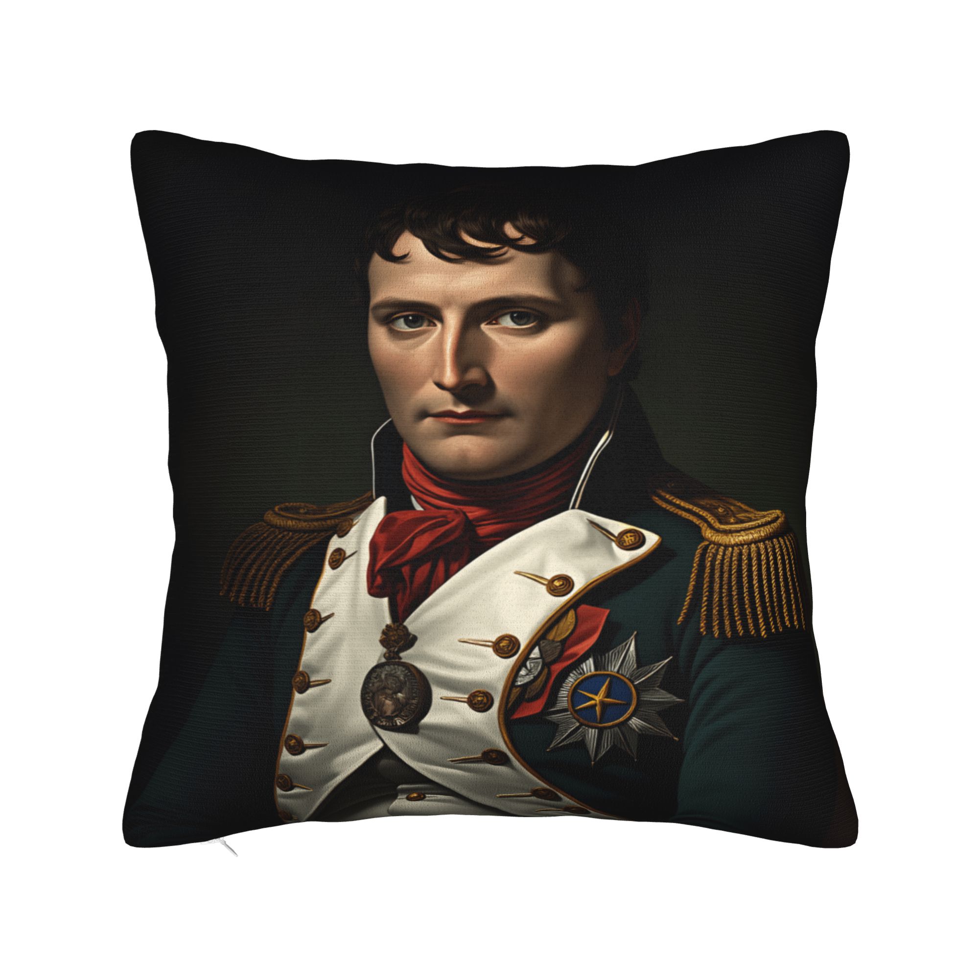 Pillow Case Napoleon Bonaparte Soft  Pillow Cover For Office Car Home Decor Funny Pillowcases 12x12Inch