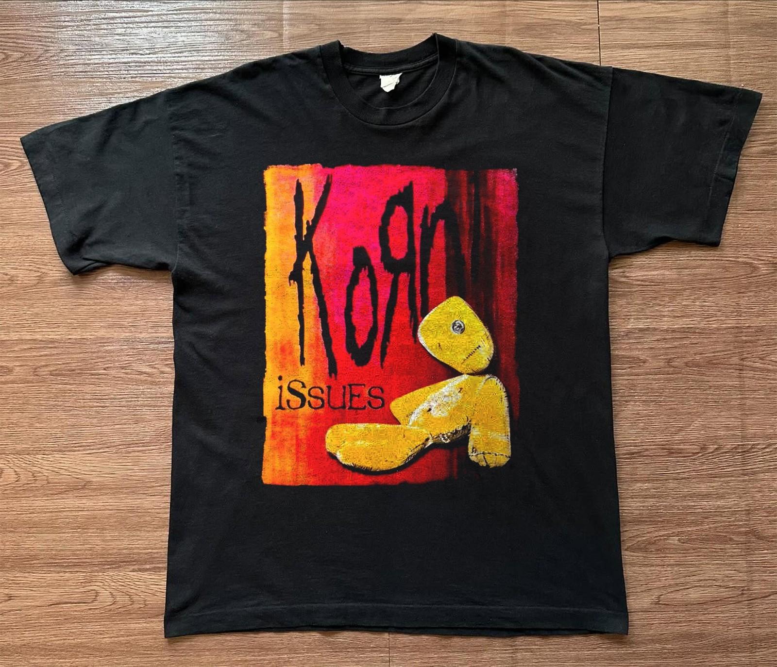 Korn Issues Album Classic Band Black Unisex T-shirt Size S-5XL XL