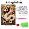 Handmade Exquisite Chinese Dragon Pearl DIY Painting Creative Interior Wall Art Fine Gift For Household Home Space Beautification Elegant Decor