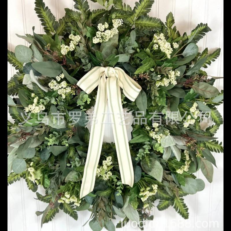 Artificial Flower Wreath Easter Valentines Day Decor Hotel Restaurant Door Hanging Decoration