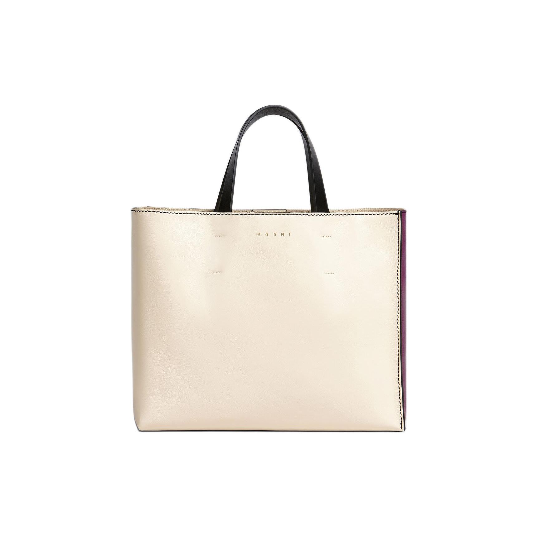 

Marni Museo Soft Removable Shoulder Strap Adjustable Tote Bag Women Tote White Purple SHMP0069L0P2644ZO189 Basic Set (Bag+Dust Bag)