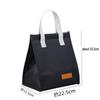 Cationic Tote Lunch Bag with Thickened Foil Insulation for Office or School Meals
