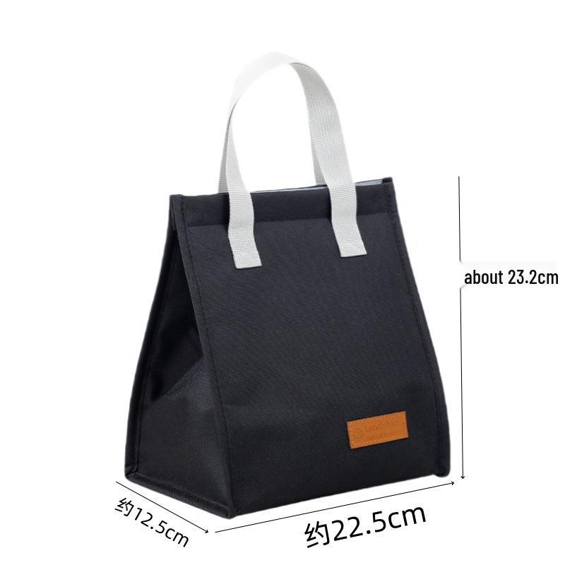 Cationic Tote Lunch Bag with Thickened Foil Insulation for Office or School Meals