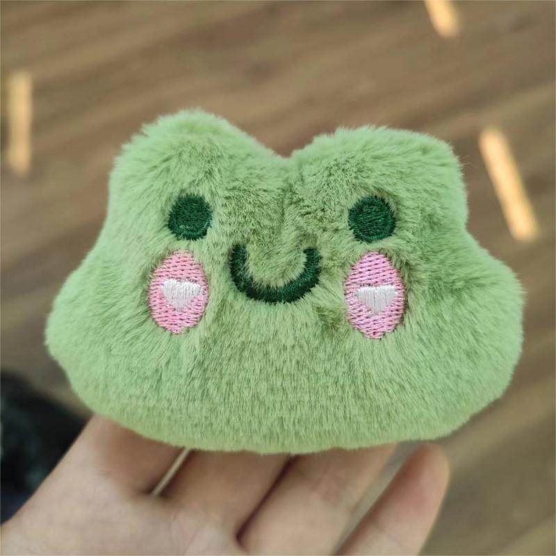 Adorable Plush Bear & Rabbit Brooch Keychain for Kids & Women - Cute Bag or Pin Accessory