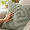 4___0__ Corduroy Throw Cover for Couch, Color Modern Design, Living Room Decorative Cushion Cover