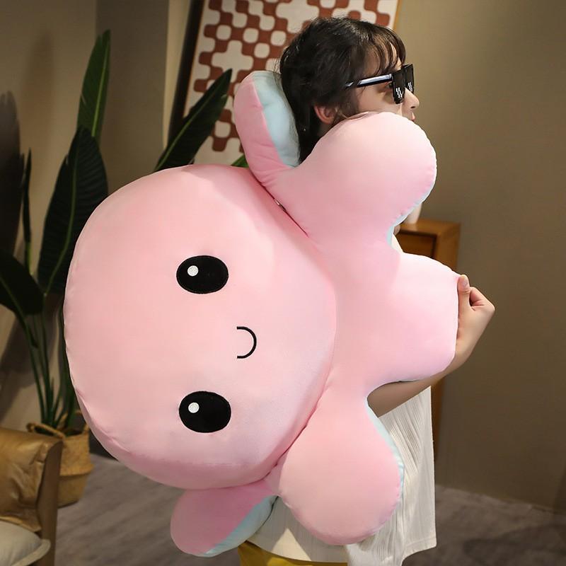 Giant Reversible Flip Octopus Plush Doll Soft Stuffed Throw Pillow Girls Gift
