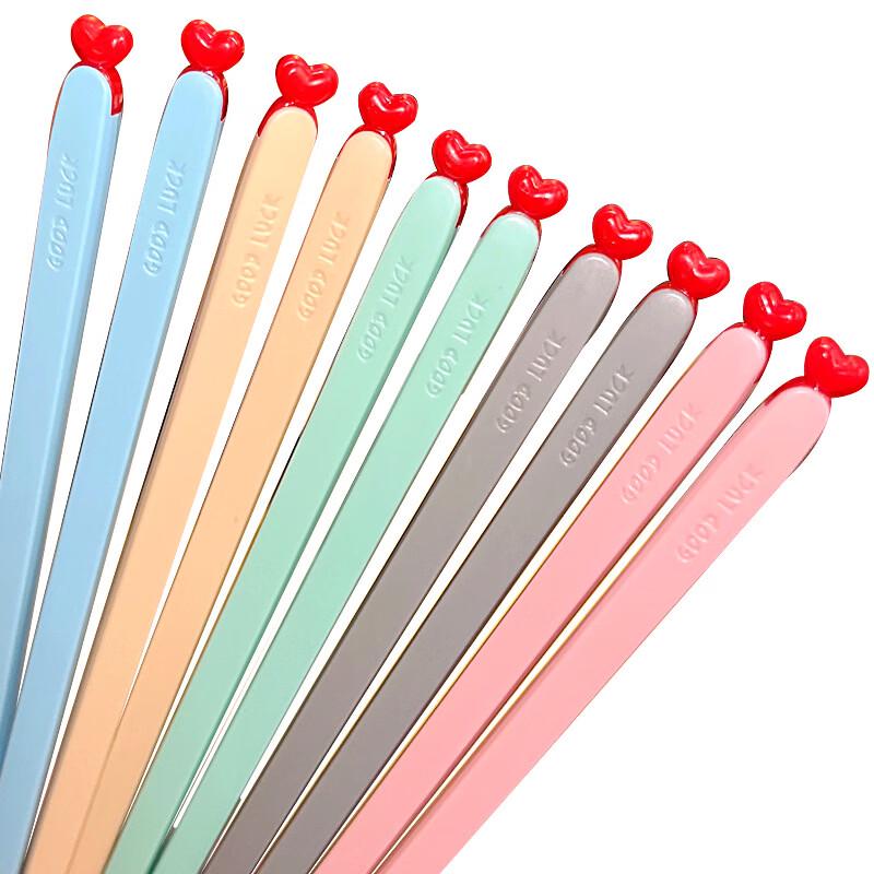 Heart-shaped Reusable Silicone Chopsticks