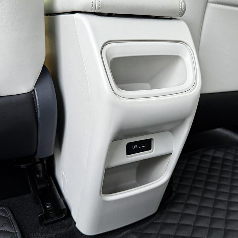 For Geely EX2 Car Rear Anti Kick Board for Central Control Armrest Box Rear Seat Anti Kick ABS Decorative Protective Cover