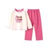 Girls' Soft Cotton Pajama Set - Warm Autumn/Winter Long Johns and Home Wear.