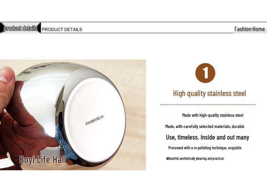 Stainless Steel Spice Jar - 304 Salt & Sugar Container for Kitchen Essentials