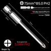 Phillips Head Electric Screwdriver Drill with Extended Fine Head, Strong Magnetic Hex Bit, High Hardness