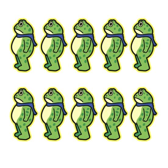 1/5/10/20/50/100Pcs Resist Frog Sticker Waterproof PVC Frog Meme Sticker Cell Phone Laptop Computer Helmet Water Bottle Decorative Animal Decal