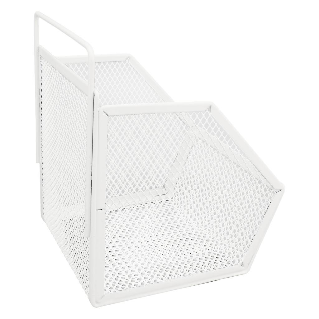 Hanging Wire Basket 13.2x10x15cm Adhesive Metal Small Wire Storage Basket for Kitchen Bathroom Bedroom